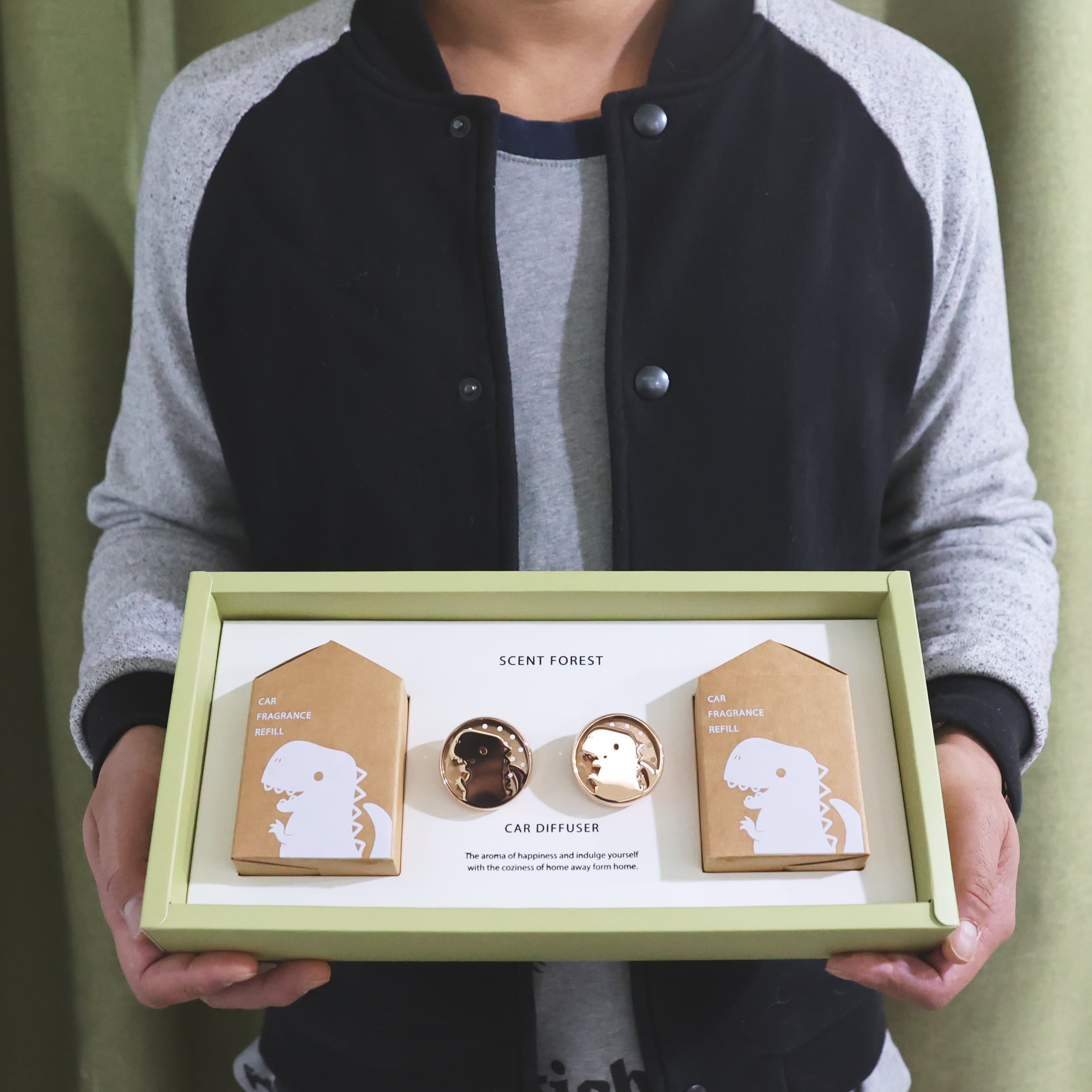 SCENT FOREST 香氛森林 - 質感金屬車用香氛 - 小萌寵 狗 貓 兔 恐龍 熊